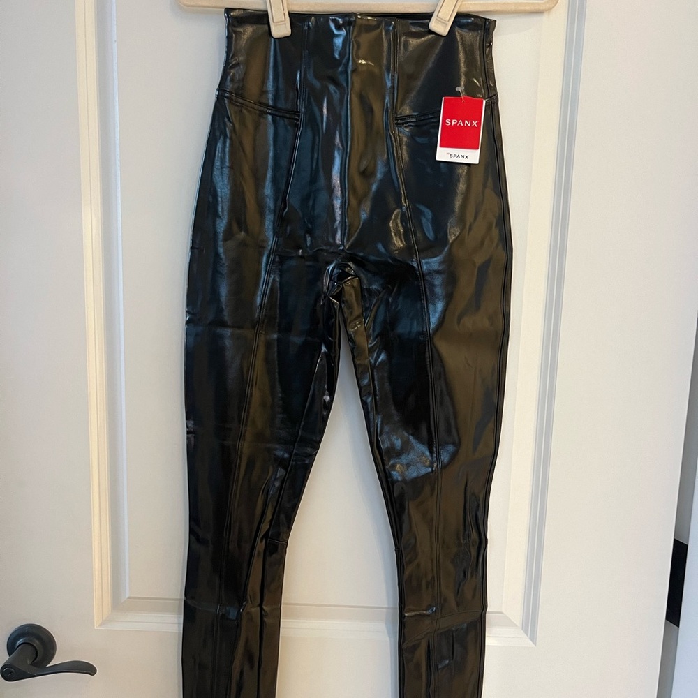 Spanx leather leggings